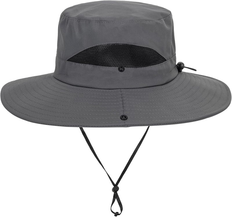UTOWO Kids Sun Hat with UV Protection Beach Bucket for Boys & Girls Wide Brim Safari Boonie Cap for Summer Outdoor(for 5-10T) - Image 1